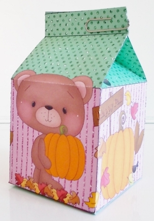 Halloween Bear Milk Carton 1 by Pam Stubley
