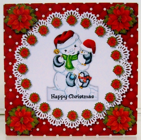 Cute Christmas  snowman friends by Pam Stubley