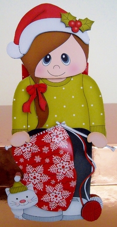 3D On the Shelf Card Kit - Knitting the Christmas Jumper by Pam Stubley