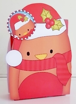 3D Christmas Bobbin Robin Gift Bag Mini Kit by Pam Stubley