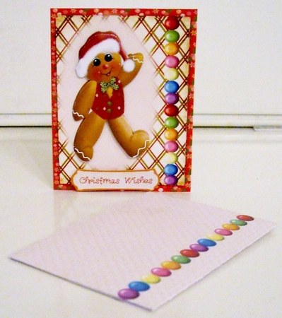 Gingerbread Cuties #1 Quick Card & Envelope Mini Kit by Pam Stubley