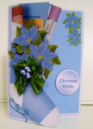 The Booklover - Christmas Stocking Card Mini Kit by Pam Stubley