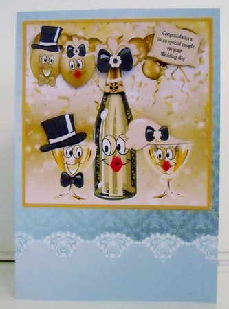 Cheers on your wedding day by Pam Stubley