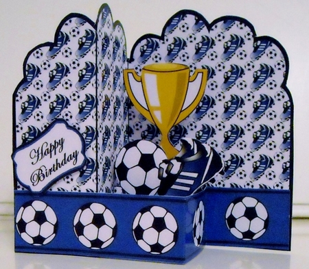 Z-Fold Soccer (Blue) by Pam Stubley
