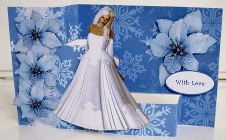 BEAUTIFUL BELINDA STAND ALONE CHRISTMAS OR BIRTHDAY CARD by Pam Stubley