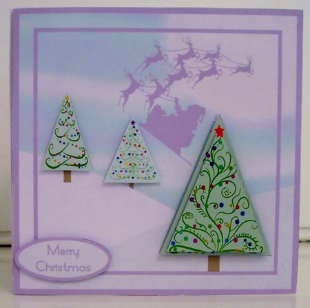 Christmas Deliveries - Quick Decoupage Card Mini Kit by Pam Stubley