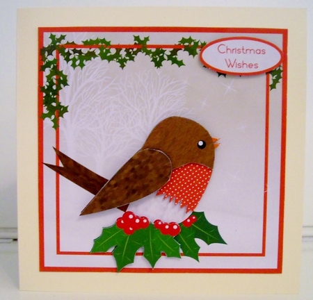 Robin Redbreast - Quick Decoupage Card Mini Kit by Pam Stubley