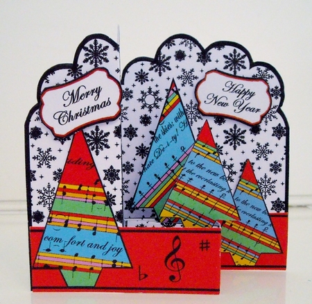 Z-Fold pop-up  Musical Trees by Pam Stubley