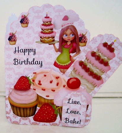 Pocket Tag Card - Bakery Cakes by Pam Stubley