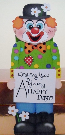 3D On the Shelf Everlasting Calendar Kit - JoJo the Clown by Pam Stubley