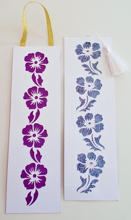 FLORAL BOOKMARKS 1 by Pam Stubley