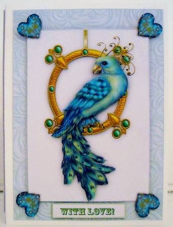 Bird Of Paradise - 5 x 7 Decoupage Card Kit With Insert, Assorted Greetings, Backer & Matching Envelope by Pam Stubley