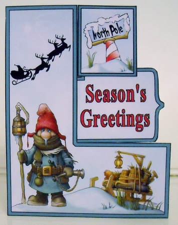 Upright Stepper Kit   Waiting for Santa  by Pam Stubley
