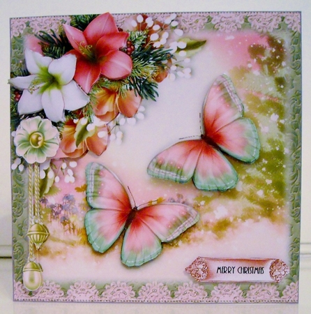 The Winter Flutters Card Front Kit by Pam Stubley
