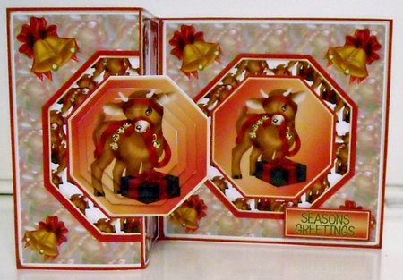 Little Reindeer No Hole Foldback by Pam Stubley