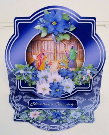 The Holy Nativity - Shaped Easel Card Mini Kit by Pam Stubley