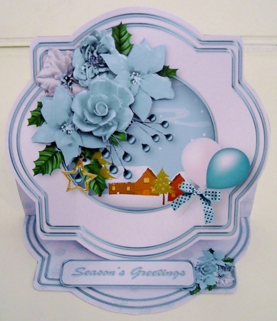 A Country Christmas - Shaped Easel Card Mini Kit by Pam Stubley