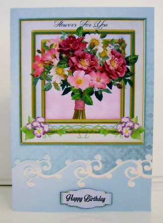 Flowers for You 3 Card  by Pam Stubley