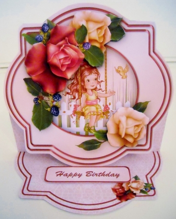 Carefree Days - Shaped Easel Card Mini Kit by Pam Stubley