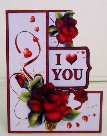 Upright stepper kit   Red Roses (Valentine) by Pam Stubley
