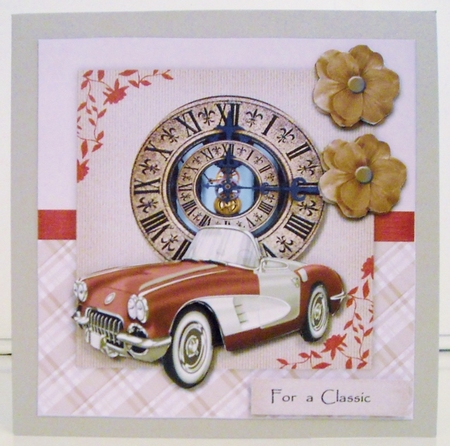 Male Card Classic Car by Pam Stubley