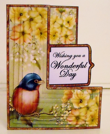 USK Bird & yellow flowers by Pam Stubley