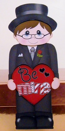 3D On the Shelf Card Kit - Valentine Heart Love & Romance Teen Rafael by Pam Stubley