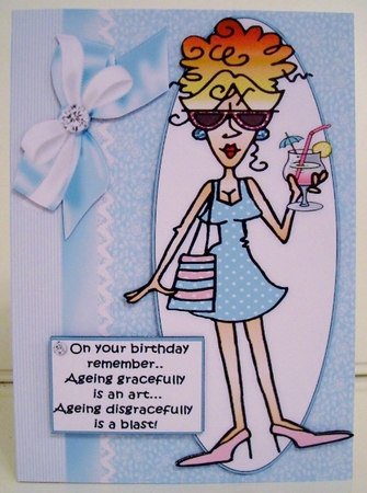 Rita ageing disgracefully quick card by Pam Stubley