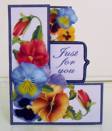 Upright stepper kit  - Pansies by Pam Stubley