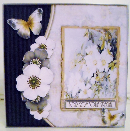 Vintage flowers and butterflies 1067 by Pam Stubley