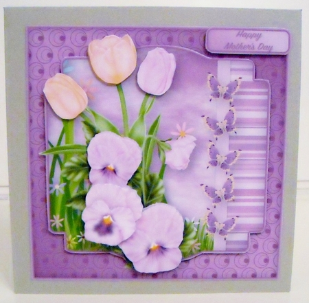 Spring Posy - Decoupage Card Mini Kit by Pam Stubley