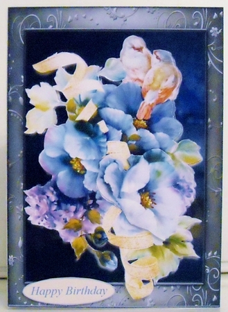 Abundance of Blossoms Topper with decoupage by Pam Stubley