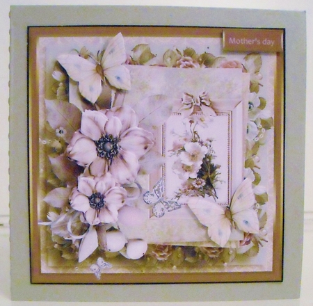 Butterfly, lace and flowers by Pam Stubley