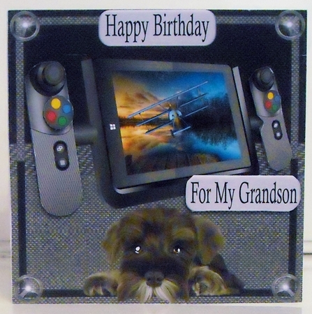 Gamer Card Front by Pam Stubley