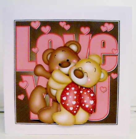 Love Bears Card Front by Pam Stubley