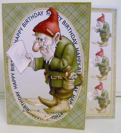 DIY Gnome Asymmetric Card Kit by Pam Stubley
