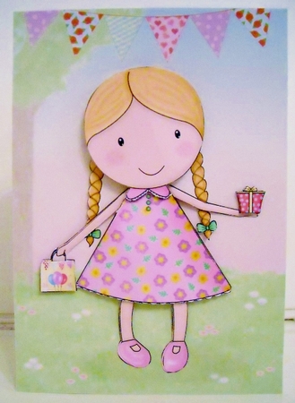 Cutie Pie Kids Birthday Gift A5 Mini Kit by Pam Stubley