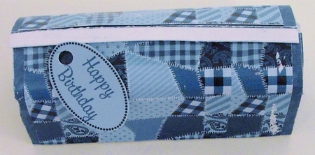 Mens Wash Bag in Blue Mini Kit by Pam Stubley