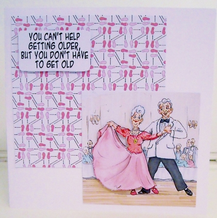 The Wrinklies Decoupage - Silver Foxtrot by Pam Stubley