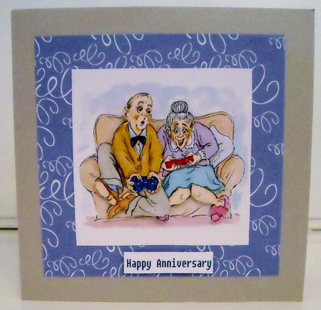 The Wrinklies Decoupage - Game On Grandad by Pam Stubley