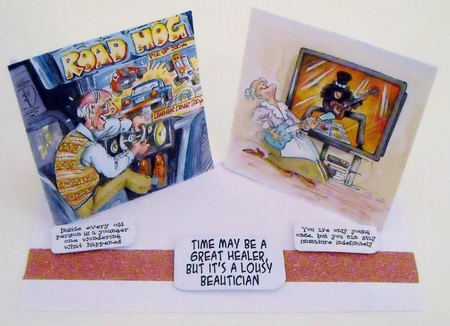 The Wrinklies Decoupage - Geriatric Gamers by Pam Stubley