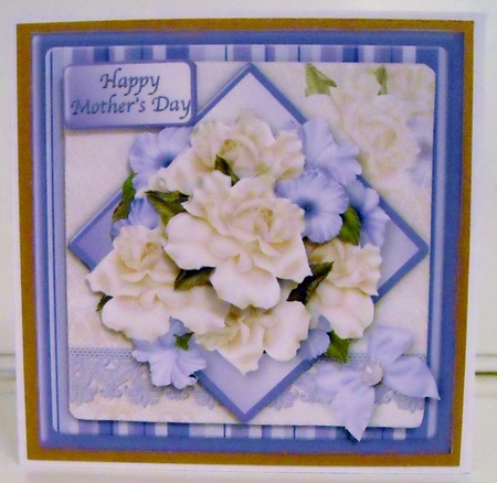 Roses and Petunias - Diamond Panel Card Mini Kit by Pam Stubley