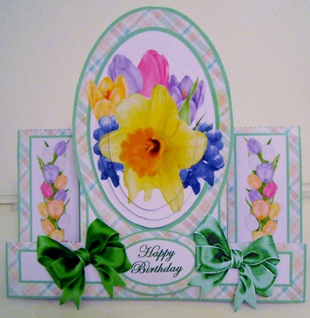 Centre Stepper Spring Flowers (with layers) by Pam Stubley