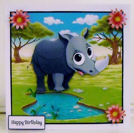 Rhino Big Eyes by Pam Stubley