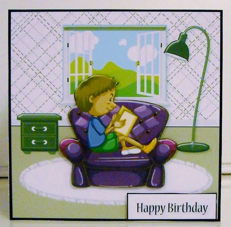 Boy Reading by Pam Stubley