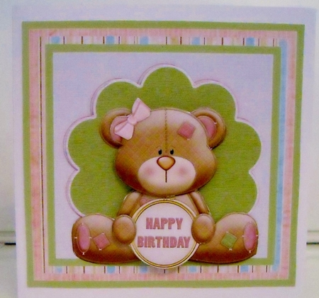 Birthday bear by Pam Stubley