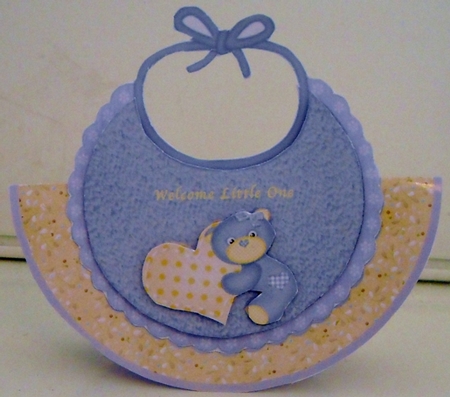 BABY BOY BIB ROCKER CARD KIT by Pam Stubley