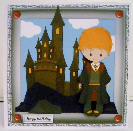 Little Wizard Boy Ginger 8x8 by Pam Stubley