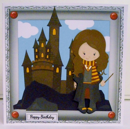 Little Wizard Girl 8x8 by Pam Stubley