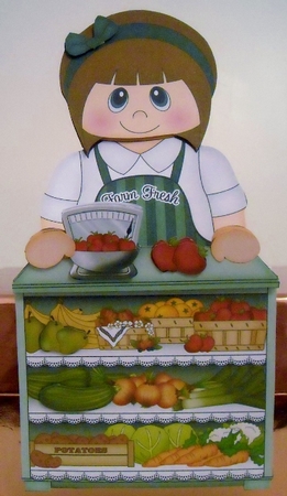 3D On the Shelf Card Kit - Katia is Fresh from the Farm at the Farmers Market by Pam Stubley